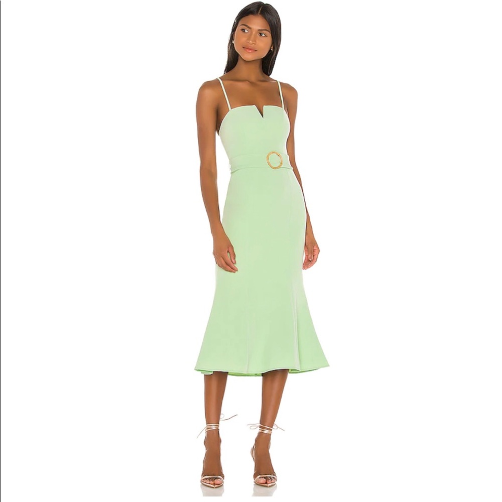 Song of Style Mint Green Midi Dress